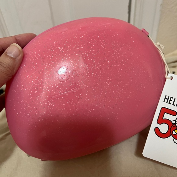 Loungefly Exclusive Hello Kitty 50th Anniversary Glitter Figural Crossbody Bag - Picture 3 of 10